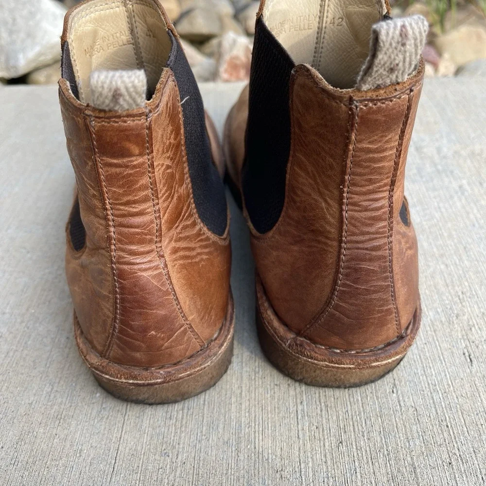 Astorflex Bitflex Chelsea Boots Brown Nubuck Italian Men's Size EU 42 US 9